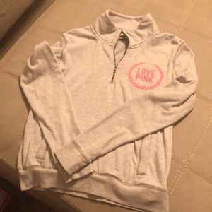 PINK Victorias Secret quarter zip sweatshirt